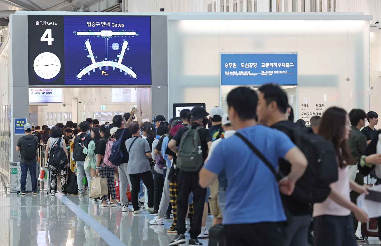 仁川空港はとにかく混む !